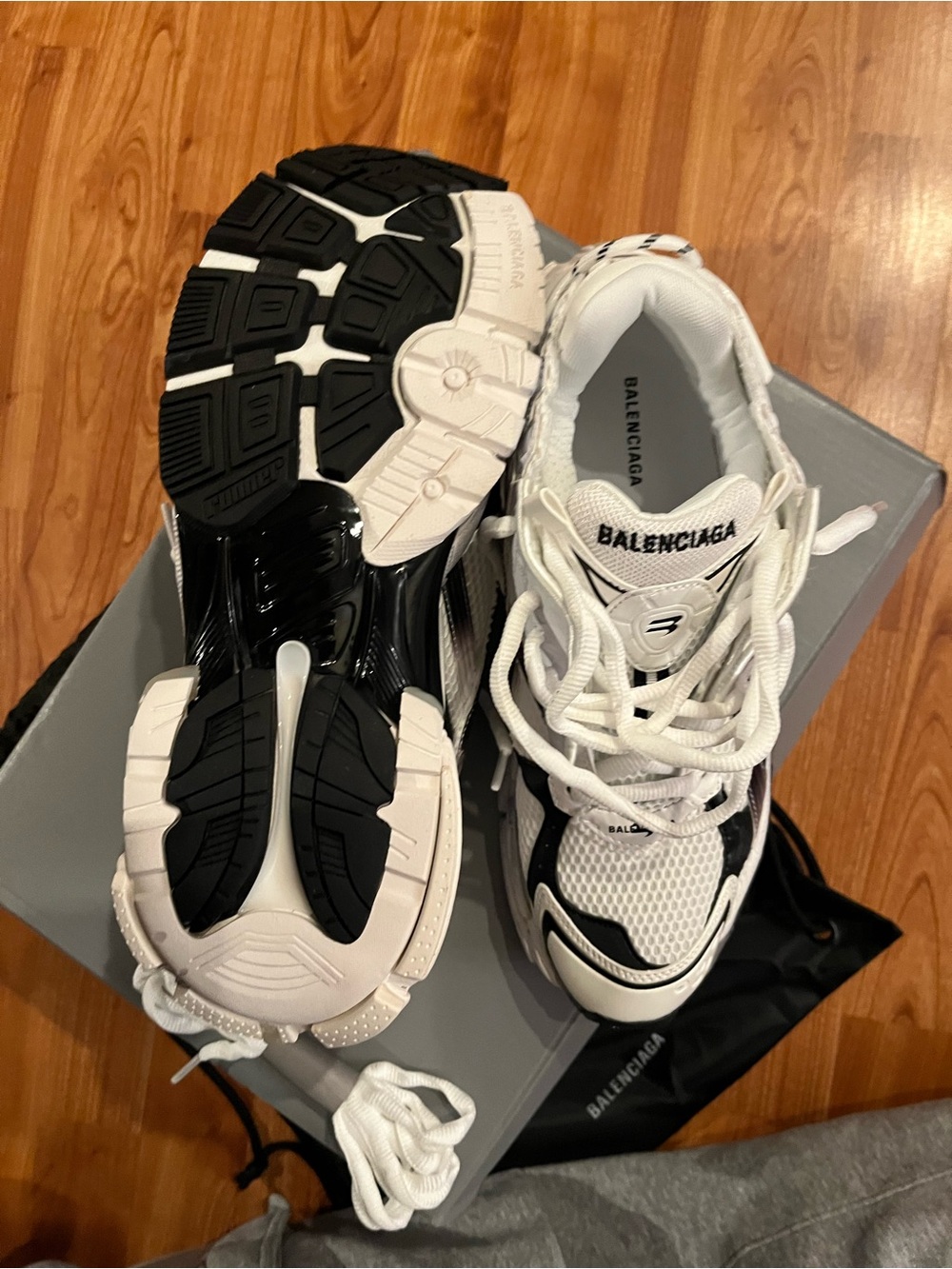 Balenciaga White/Black gradient Runners - Picture 3 of 4